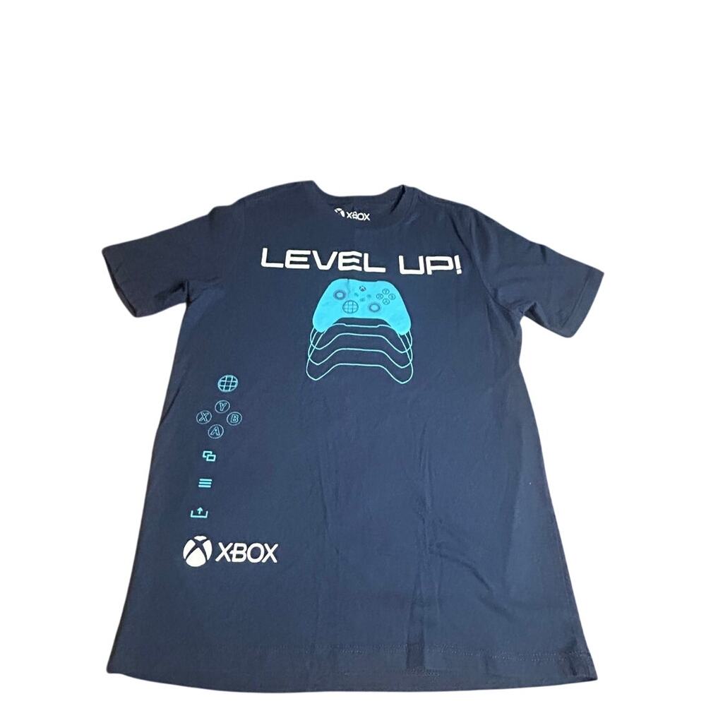 Xbox Navy tshirt Level Up boys size Large 10/12